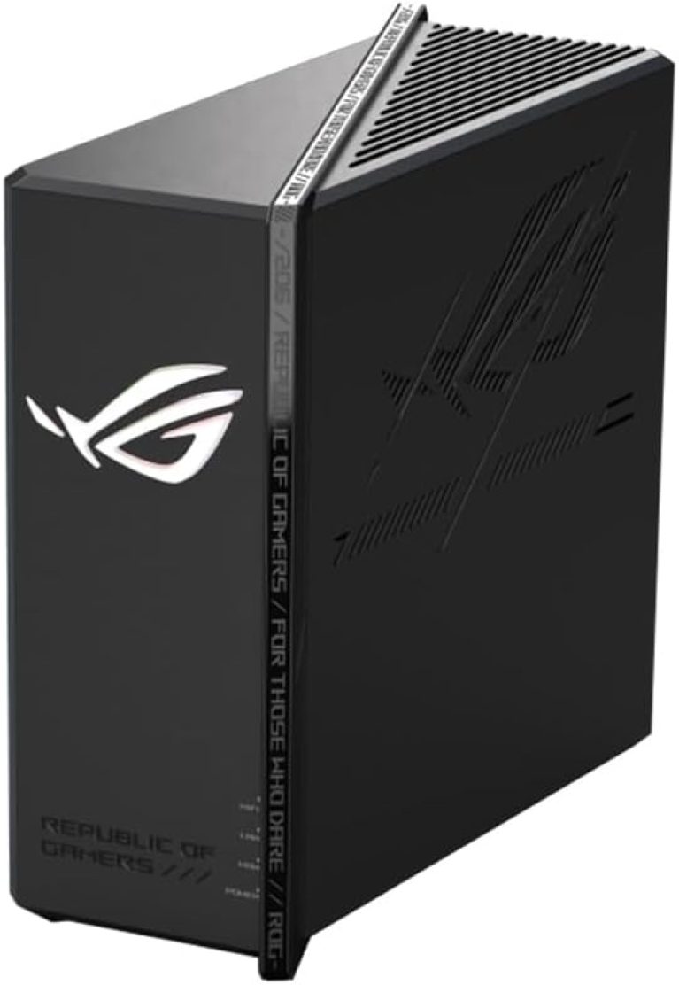 ASUS GS-BE18000 - Routeur Gaming Wi-FI 7 - Tri-Bande - 18 000 Mbs, 8 Ports 2,5G, Couverture de 300m2, processeur quadricoeur 2,0 GHz, Accélération Gaming, SSID Smart Home Master, Compatible AiMesh