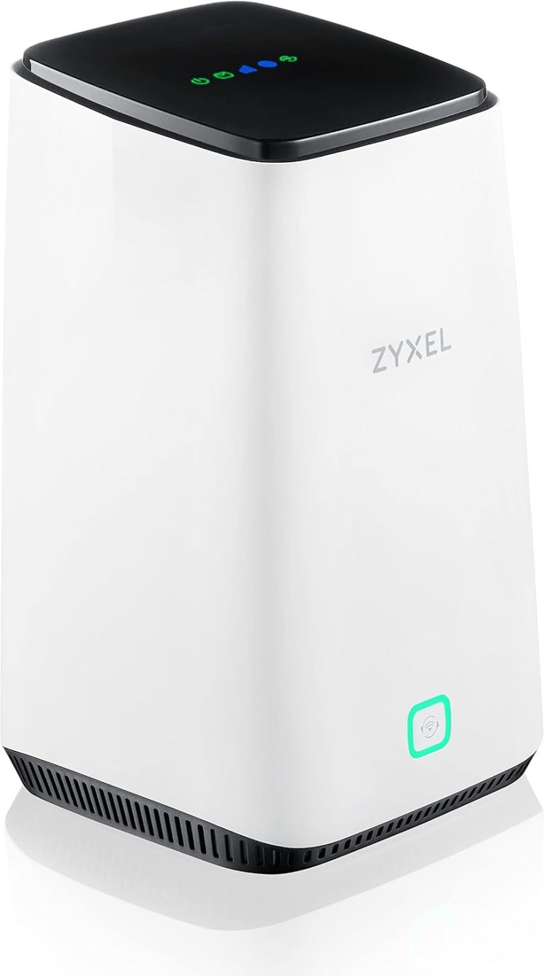 Zyxel Routeur 5G avec Emplacement pour Carte SIM | WiFi 6 AX3600 | FWA510 | Débit 5G jusqu'à 4,67 Gbps, 2x Ports 2.5GbE, 64 Appareils WiFi, Dual WAN Failover, App Nebula Cloud